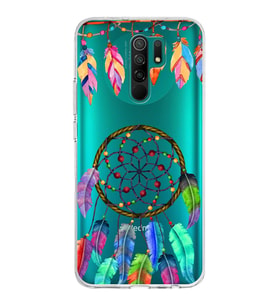 PrintiFy Xiaomi Redmi 9 ile Uyumlu 1mm Slim Fit Nazar Boncuğu 6 Baskılı Şeffaf  Kılıf