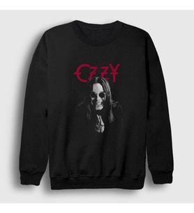 Presmono Unisex Siyah Pray Ozzy Osbourne Sweatshirt 39644tt