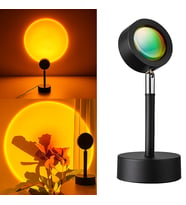 Gün Batımı Efektli RGB Masa Lambası 180° Renkli Projeksiyon Dekoratif Ambiyans Işığı