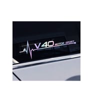 V40 Yan Cam Sticker Oto Kapı 20 Cm X 7 Cm Hologram c98