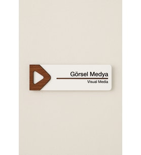 Lucena Görsel Medya Ofis Oda Kapı İsimliği Yönlendirme Tabelası Levhası Kişiselleştirilebilir