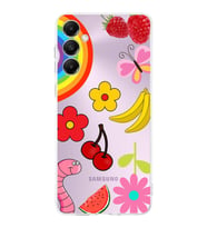 PrintiFy Samsung Galaxy A05S ile Uyumlu Water Color 5  Kamera Korumalı Şeffaf  Kılıf