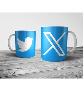 Pixxa Twitter X Kupa Bardak Model 3