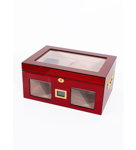 Parmida Humidor / Puro Saklama Kutusu Kırmızı 0143
