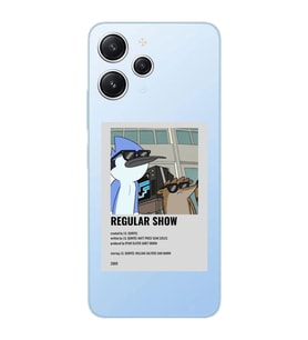 Xiaomi REDMI 12 Uyumlu Regular Show Mordecai ve Rigby Desenli Şeffaf Telefon Kılıfı