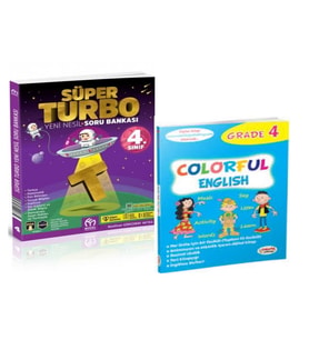 4. Sınıf Süper Turbo Yeni Nesil Soru Bankası  Ve Colorful English Grade 4