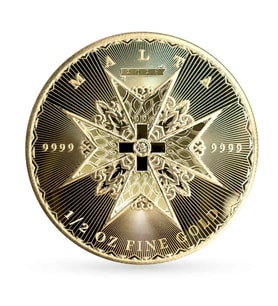 AgaKulche Malta Haçı 1/2 Ons Altın Sikke Coin