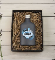 BK Gift Hediye Kutulu Kişiye Özel İsimli Baba Temalı Antrasit Tasarım Cam Şişede 200 ml Kolonya-9, Babaya Hediye, Babalar Günü Hediyeleri, Hediyelik Baskılı Kolonya
