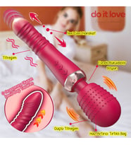 Do It Love - Üç Motorlu Topuzlu Teleskopik Güçlü Vibratör  (STD)