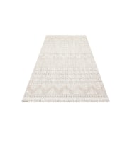 Makine Kaymaz Yıkanabilir Krem Geometrik Jüt Salon Mutfak Halısı Koridor Halısı Yolluk 02 GREY BEIG