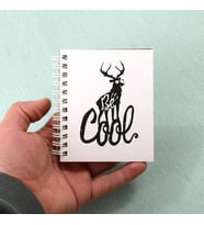 Cool Geyik Motto Tasarım Hediyelik Not Defteri