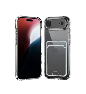 iPhone 17 Air Kart Şeffaf Silikon - Şeffaf