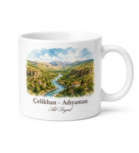 Çelikhan Doğa Güzellikleri Adıyaman Hatırası Kupa Bardak Hediye