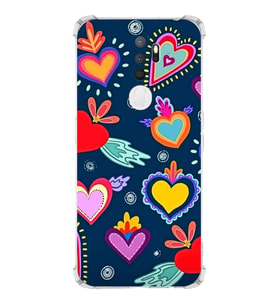 PrintiFy Oppo A5 2020 Uyumlu Retro Color 3 Baskılı Şeffaf Köşe Korumalı Antişok Kılıf
