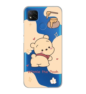 Xiaomi Redmi 9C / 10A Uyumlu Winnie The Pooh Tasarımlı Şeffaf Telefon Kılıfı