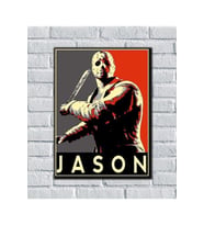 Friday The 13th 13. Cuma Korku Filmleri Jason Vorhees Ahşap Tablo