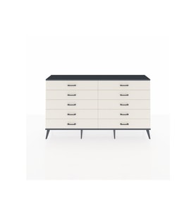 Arges Konsol 10 Çekmeceli  176x30x99 Aytaşı-Antrasit/Aytaşı
