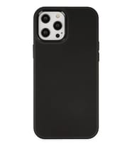 iPhone 12 Pro Max Kılıf Asya Deri Silikon - Siyah