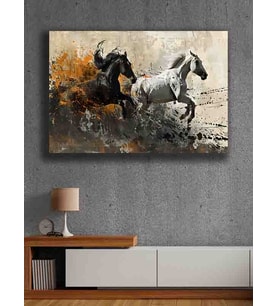 Koç stüdyo Modern tasarım kanvas tablo 50x70 (Çok Renkli)
