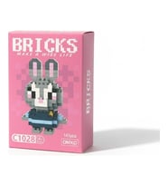 Bricks Mini Rabbit Karakter Figürü 3D Mini Yapboz Yapı Oyuncak