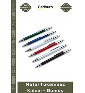 #Kalem Promosyon Kurumsal Lüks Ofis Hediye Logolu Prestijli Şık Kaliteli Metal Tükenmez Kalem Gümüş