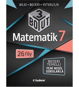 TUDEM 7.SINIF MATEMATİK 3 BOYUT 26 FÖY YENİ NESİL SORULAR