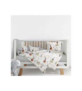 Flanel ( Pazen ) Kumaşından %100 Pamuklu Bebek Nevresim Takımı 100x150