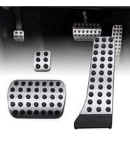 Mercedes W204-W207-W211-W212-W215-W220-E250 Uyumlu Geçme Otomatik Pedal Seti 3 Parça Siyah Krom