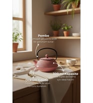 Bambum Taşev Linden  Sümbül Döküm Demlik 300 ml Pembe
