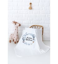 Pia Baby Premium %100 Pamuk Çift Kat Penye Bebek Battaniyesi 80x80 cm 5009-11 (Krem)