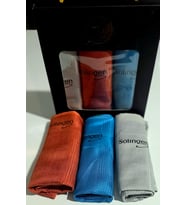 Solingen Mikrofiber Temizlik Bezi 3'lü Set Mavi Gri Turuncu 42x68 cm