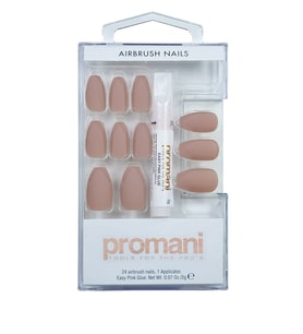 Promani PR-5017 Mat Bej Takma Tırnak Seti