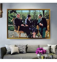 Altın Çerçeveli dekoratif tablo a1969 (Gold)
