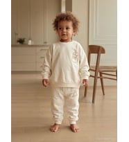 Civil Baby Milk Club Baskılı 3-18 Ay Sweatshirt - Ekru