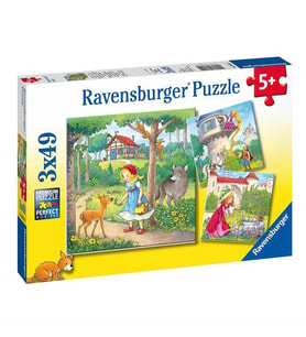 Ravensburger Çocuk Puzzle 3x49 Parça Masal Prensesleri 80519