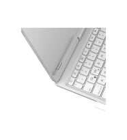 İpad Pro 11 (2024) F11 Ats Kılıf Magic Dönen Klavyeli Tablet Kılıf - Gümüş