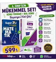 Karekök Yayınları 6. Sınıf Türkçe ve Örnek Akademi Süper İkili Matematik Seti 2 Kitap