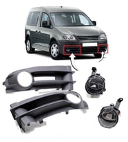 Volkswagen Caddy Sis Farı Çerçeveli OEM Tip 2004-2011