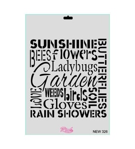 New Seri N-326 Stencil 35X25 Cm