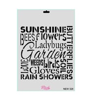 New Seri N-326 Stencil 35X25 Cm