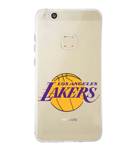 Huawei P10 Lite Uyumlu Kapak LA Lakers Tasarımlı Şeffaf Silikon Kılıf
