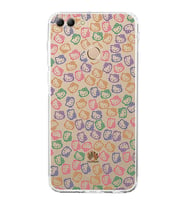 Huawei Y9 2018  Kamera korumalı Kapak Hello Kitty Tasarımlı  Şeffaf Kılıf