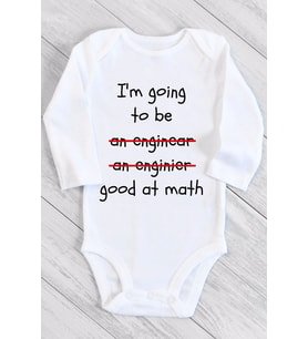 Unisex Bebek Mühendis Olacak Çıtçıtlı Body