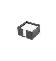 Masaüstü Deri Küp Notluk Desktop Organizer Rainbow Vegan 5x10x10 cm (Siyah)