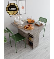 Kelebekk MASA Çok amaçlı masa ve dolap katlanır özellikli (Gri)