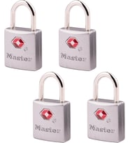Master Lock 4683Q Tsa Giriş Bagaj Olarak Test Edilmiş Nikel Aynı Yük 16 Her Paket 4 Adet, 4683Q