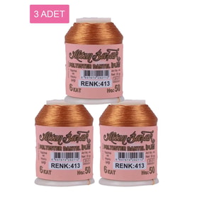 3 Adet Altınbaşak Oya ve Dantel İpi 20 gr - Royaleks - No: 413