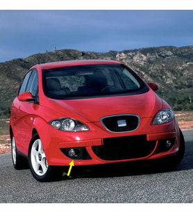 Seat Altea 2004-2009 Ön Tampon Sağ Sis Farı Çerçevesi 5P0853666C