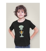 Süngerbob Squidward Baskılı Unisex Çizgi Film Çocuk Tişört (1-12 Yaş)