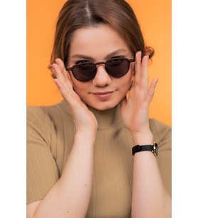 Lucia Matte Brown Güneş Gözlüğü